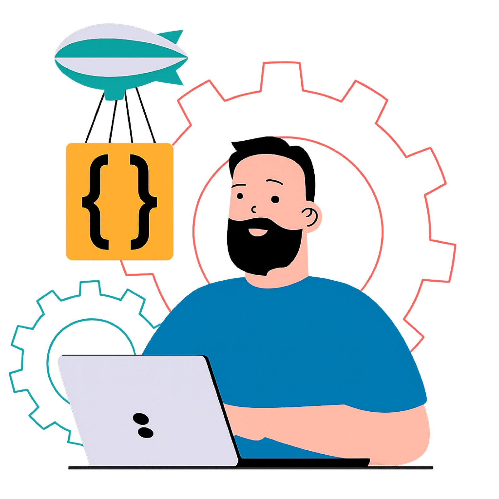 Esperto software engineer illustration