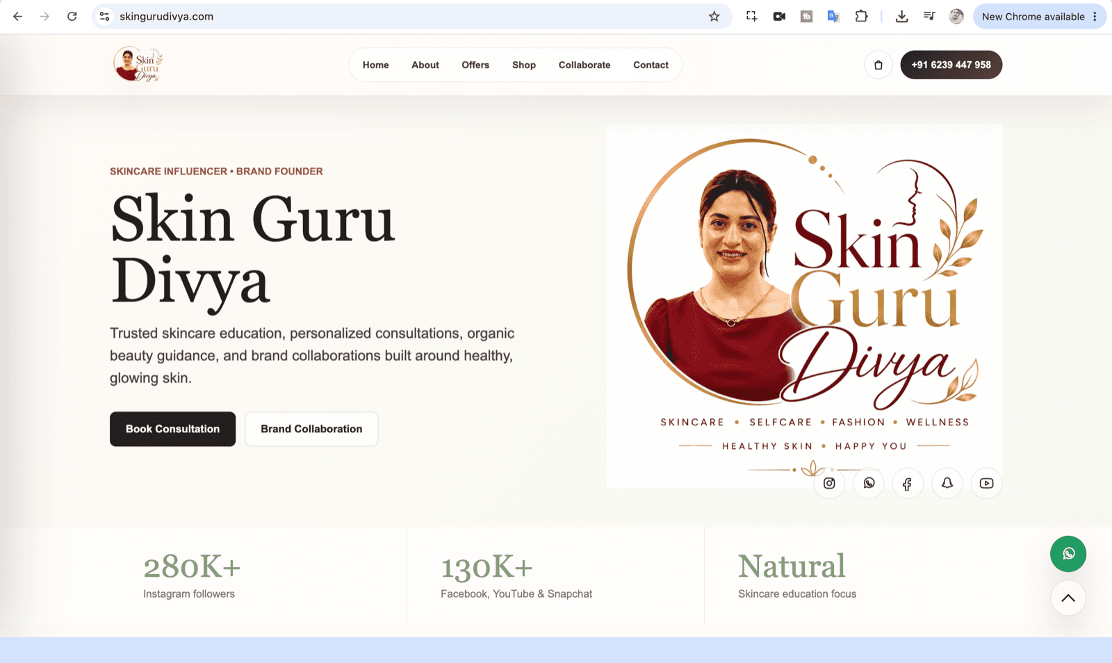Skin Guru Divya