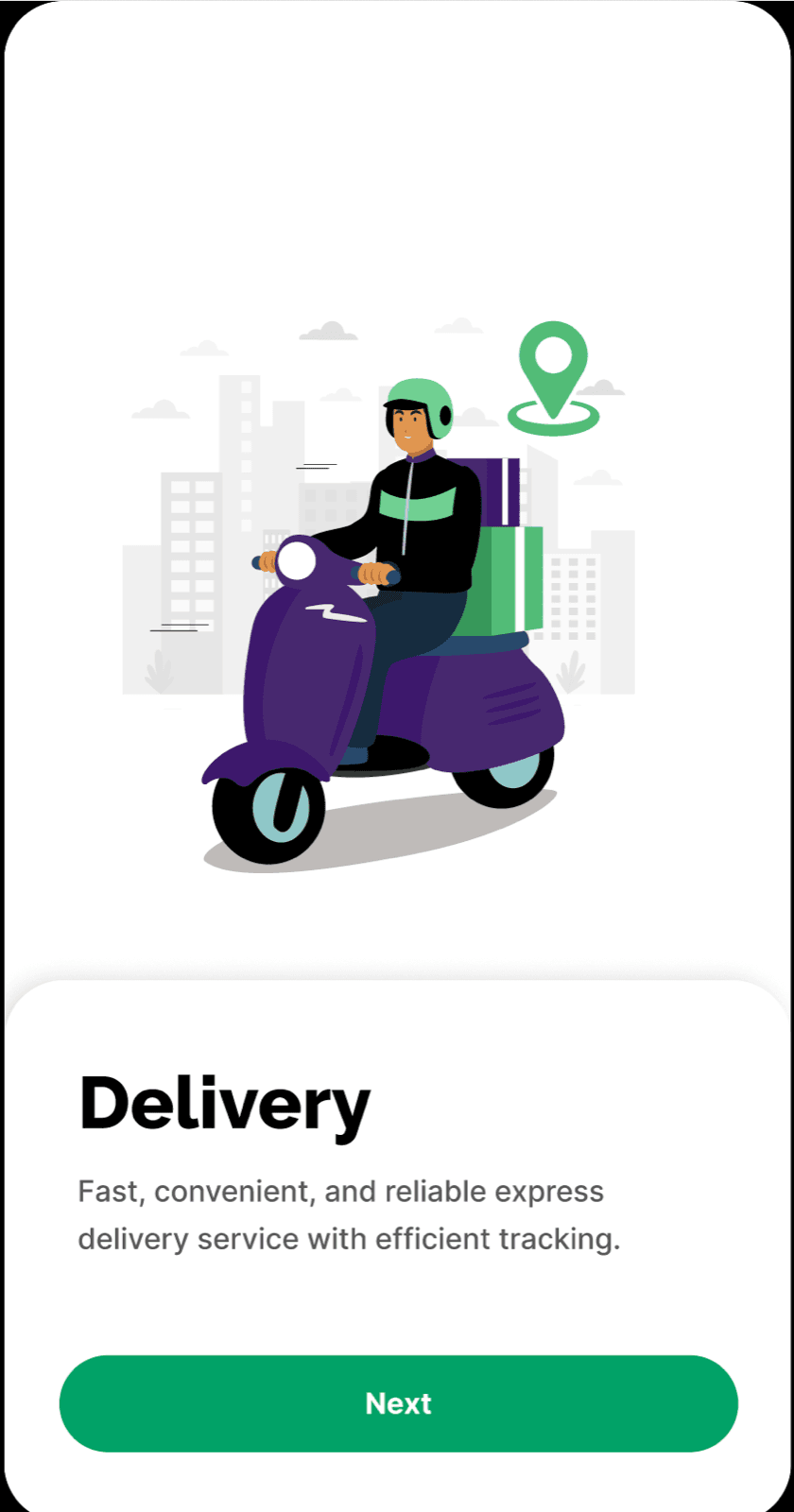 Movement Delivery App screen 3