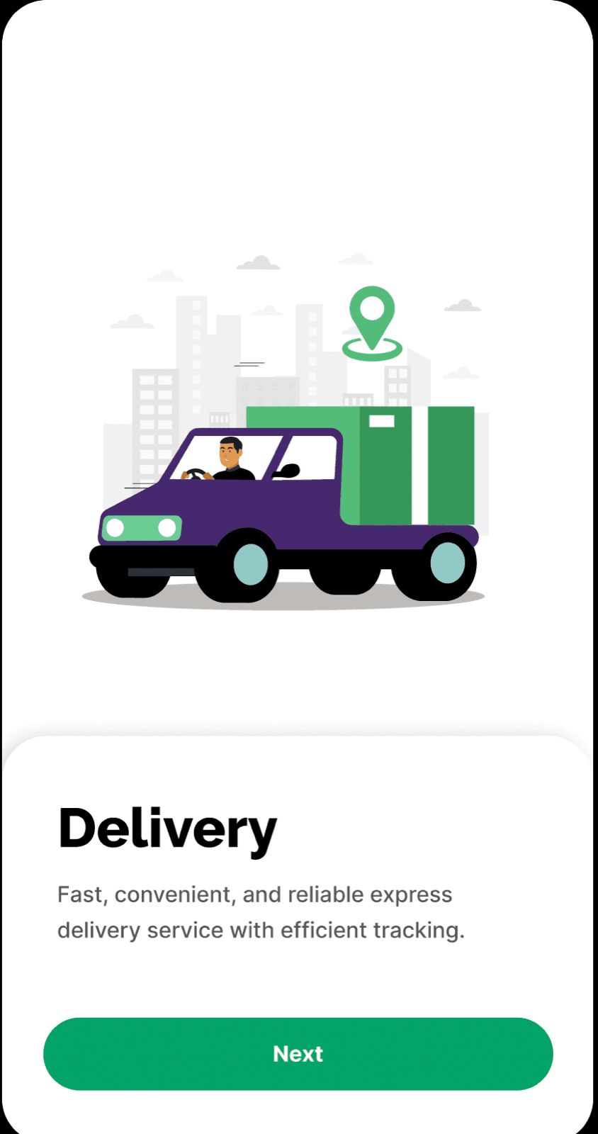 Movement Delivery App screen 2