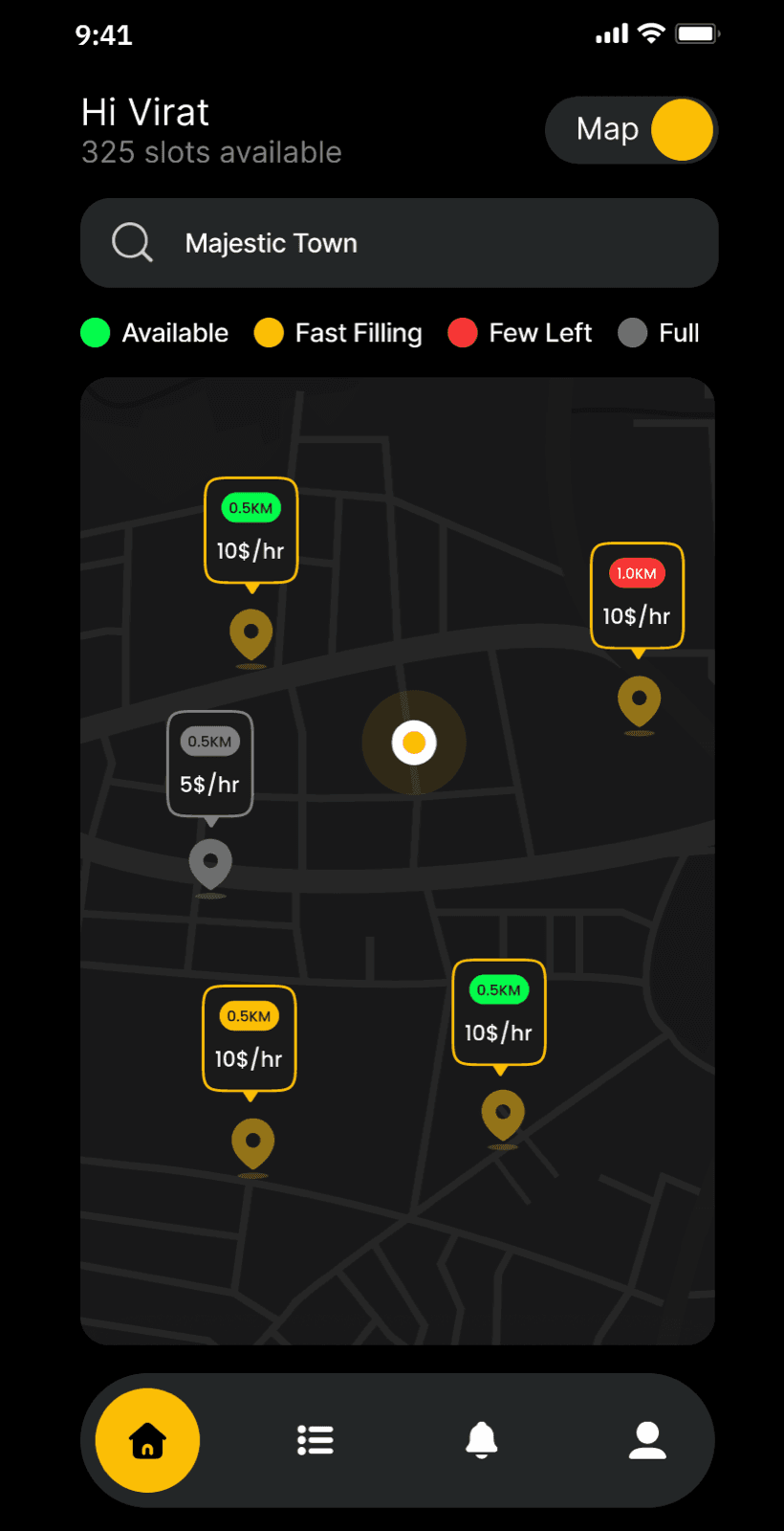 SmartPark screen 5