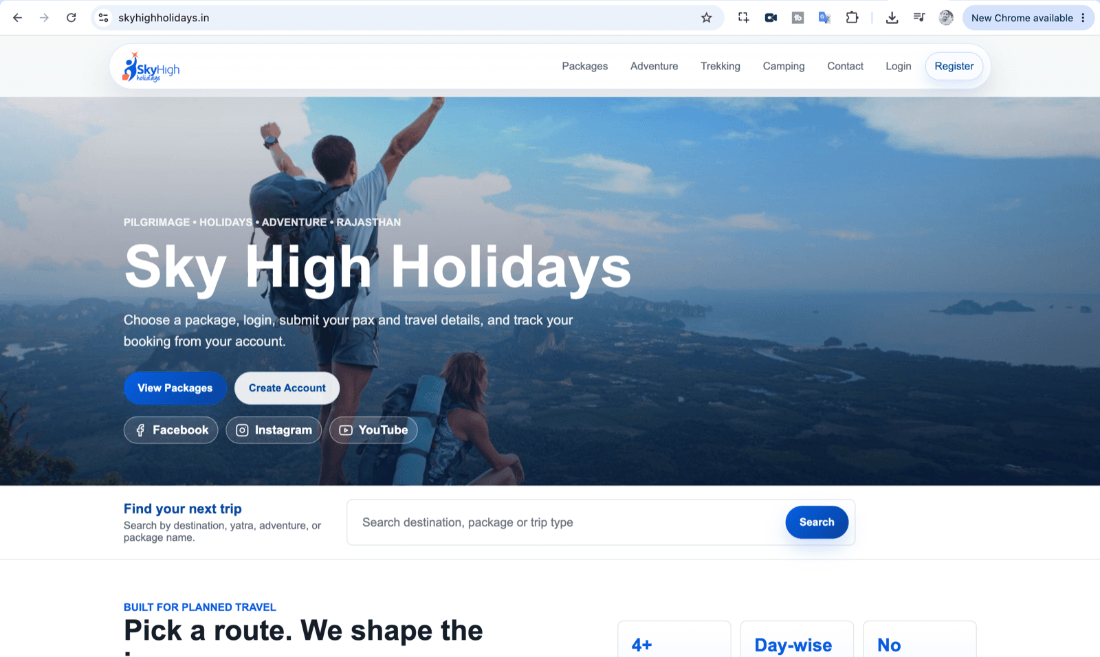 Sky High Holidays