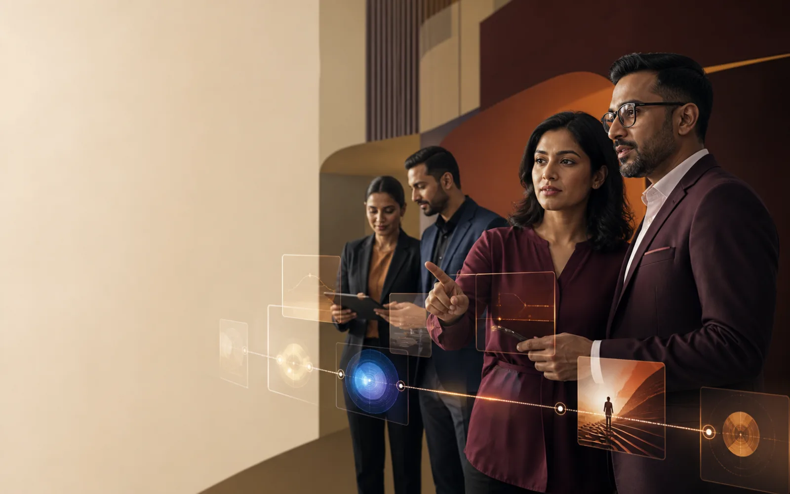 B2B decision makers reviewing a connected digital buying journey