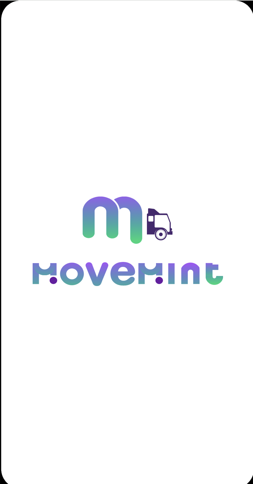 Movement Delivery App screen 1