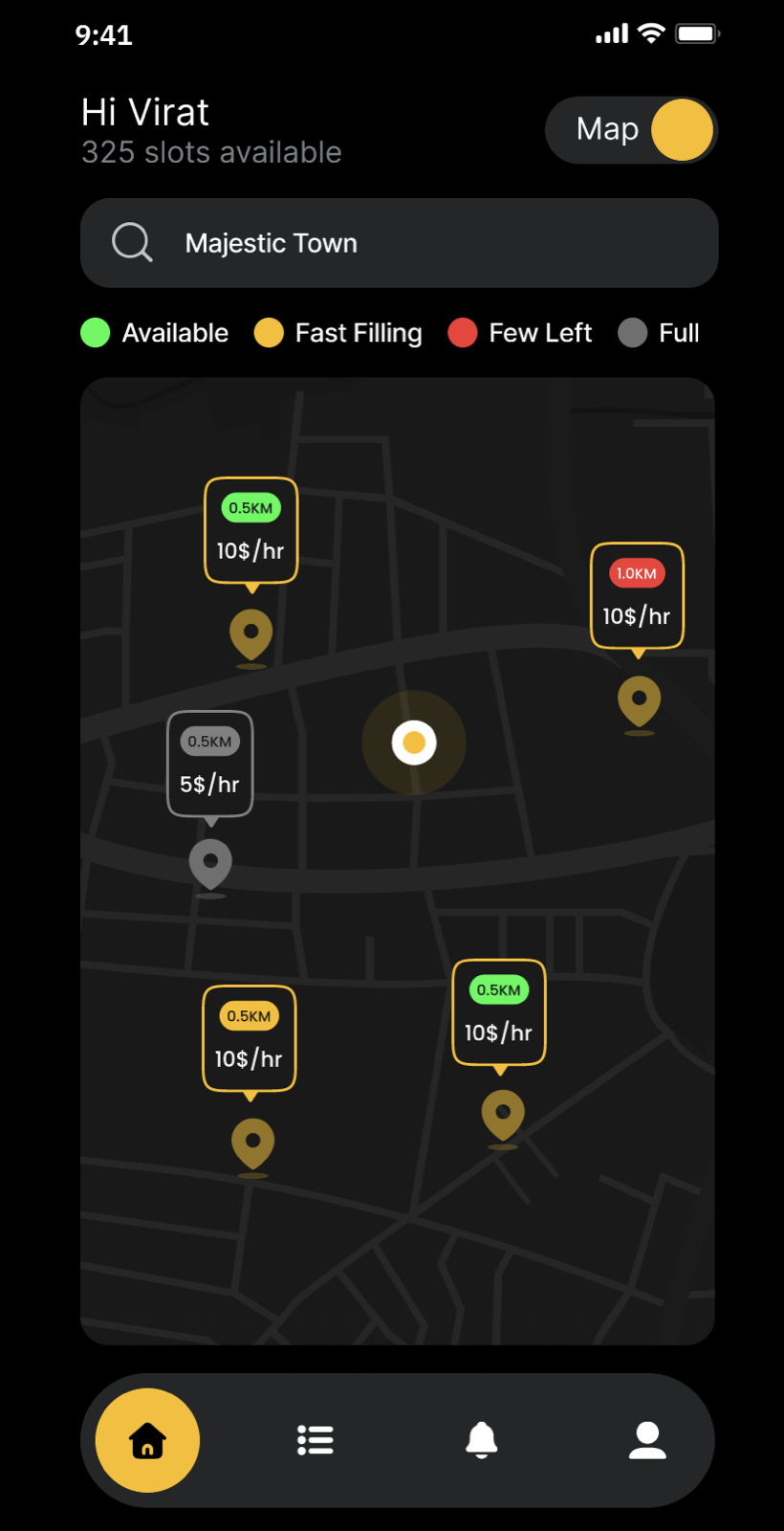 SmartPark screen 5