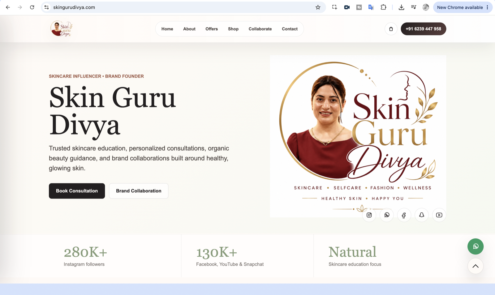 Skin Guru Divya